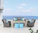CabanaCoast® Customizable Chateau Wooden 60"x29" Outdoor Rectangular Casual Dining Table-4