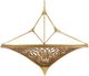 Currey & Company Gaborone Contemporary Gold Leaf/ Natural Chandelier-0