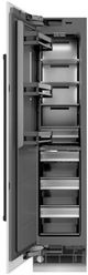 ZLINE Autograph Edition 18 in. 8.6 Cu. Ft. Left Hinge Column Freezer in White Matte with Graphite Gray Interior and Matte Black Accents-1
