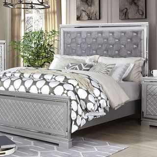 Furniture of America® Belleterre Gray Queen Bed