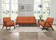 Homelegance® Damala Orange/Walnut Sofa-3