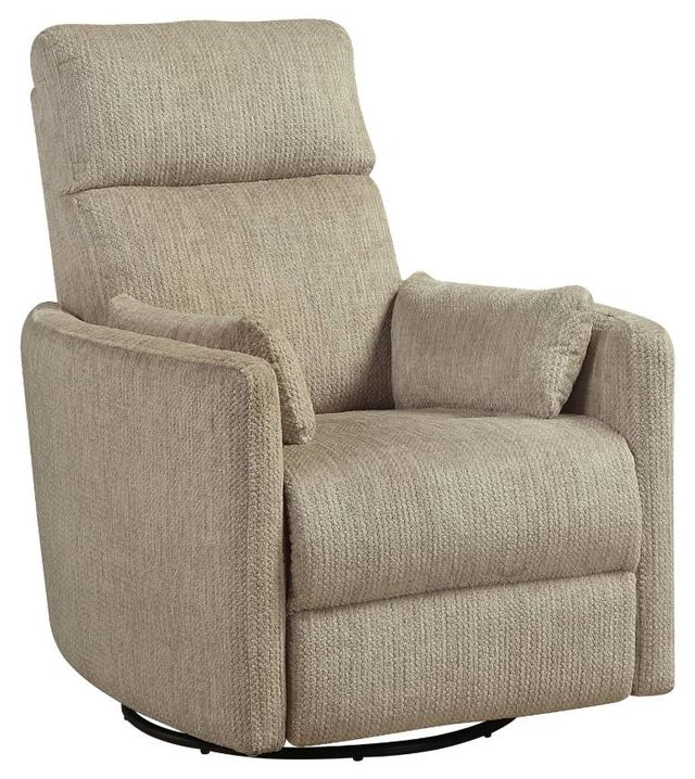Homelegance® Tinley Brown Manual Swivel Glider Reclining Chair-0