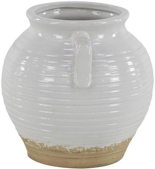 Deco Marche White 10" Planter-1