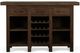 Bramble Customizable Tuscan Bar with 3 Drawers and Wine Racks-1