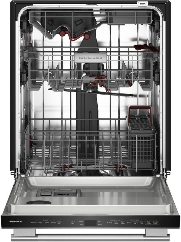 KitchenAid® 24" PrintShield Stainless Steel 360° Max Jets™ Third Rack Top Control Built-In Dishwasher with Advanced ProDry™ System-1