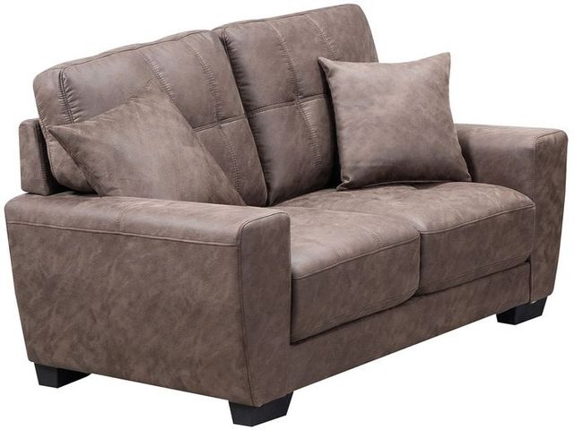 Mazin Furniture Misha 3-Piece Brown Leather Sofa Set-1