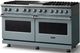 Viking® 5 Series 60" Novembery Sky Pro Style Dual Fuel (LP) Range with Polished Chrome Trim-2