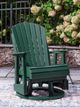 Signature Design by Ashley® Hyland Wave Green Stainless Steel Outdoor Glider Loveseat-4