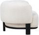 Coaster® Lawler Black/Ivory Upholstered Barrel Back Accent Chair-4