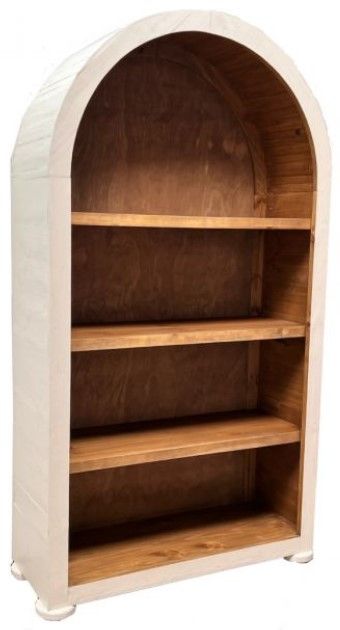 Million Dollar Rustic Andrew Brown/Frosted White Bookcase-0