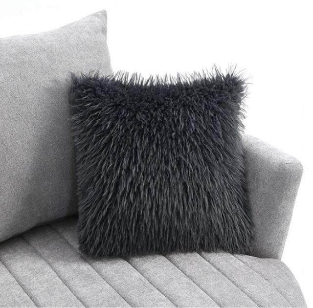 Furniture of America® Hoople Light Gray Channel Tufted Swivel Chair-4