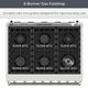 Kenmore® PRO 36" Stainless Steel Freestanding Gas Range With True Convection-2