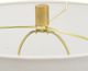 A & B Home Gold/White Cylindrical Lamp-4
