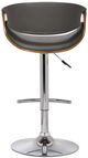 Armen Living Butterfly 4-Piece Gray Barstool Set-5