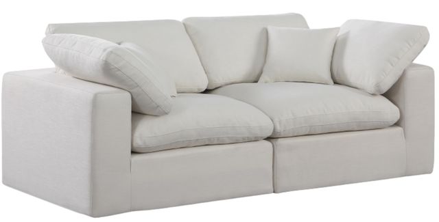 Meridian Furniture Comfy 2-Piece Cream Modular Sectional-0