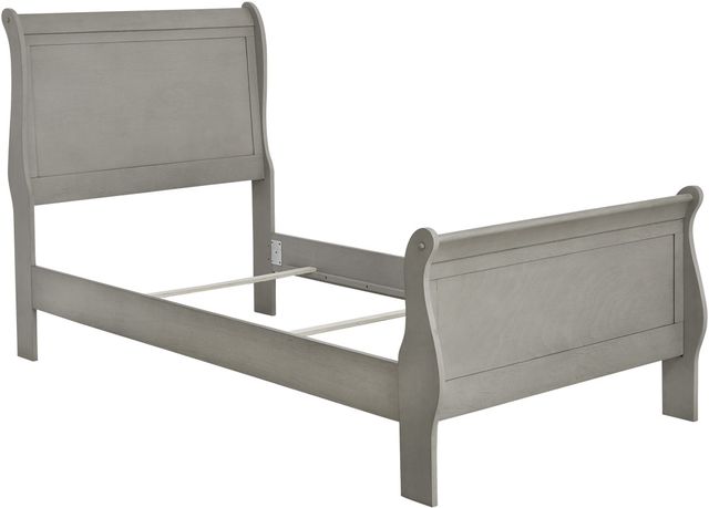 Signature Design by Ashley® Kordasky 2-Piece Dove Gray Twin Sleigh Bed Set-2