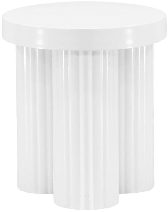 Meridian Furniture Rhodes White End Table-0