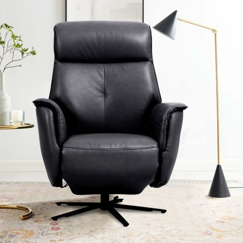 Parker House® Tripp Cortana Blackberry Leather Power Swivel Recliner P1-3