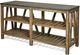 Riverside Furniture Weatherford Bluestone Sofa Table with Reclaimed Natural Pine Base-1