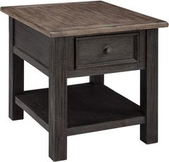 Signature Design by Ashley® Tyler Creek Grayish Brown End Table with Black Base