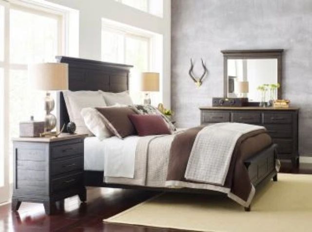 Kincaid® Plank Road Charcoal Jessup King Panel Bed-2
