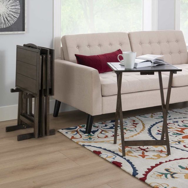 Powell® Fairfield 5-Piece Gray Tray Table Set-1