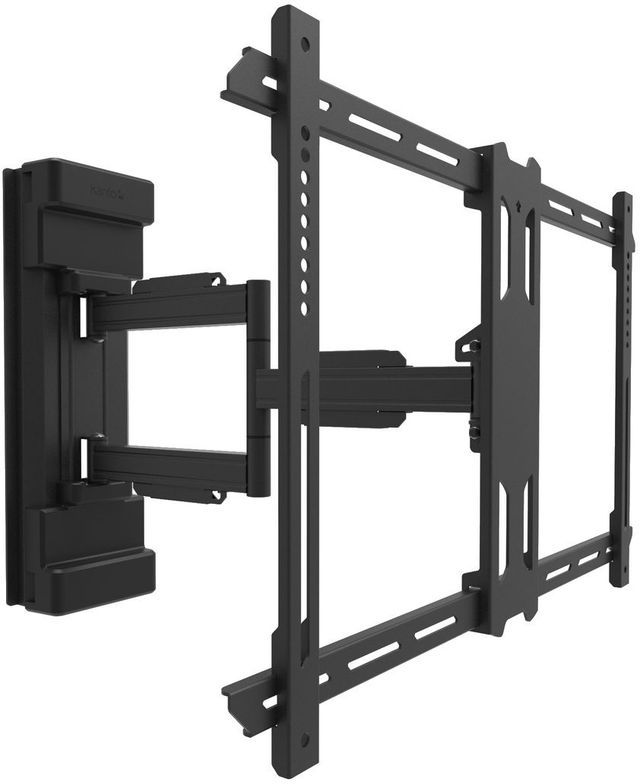 Kanto Black Full-Motion Column Wrapping TV Mount-1