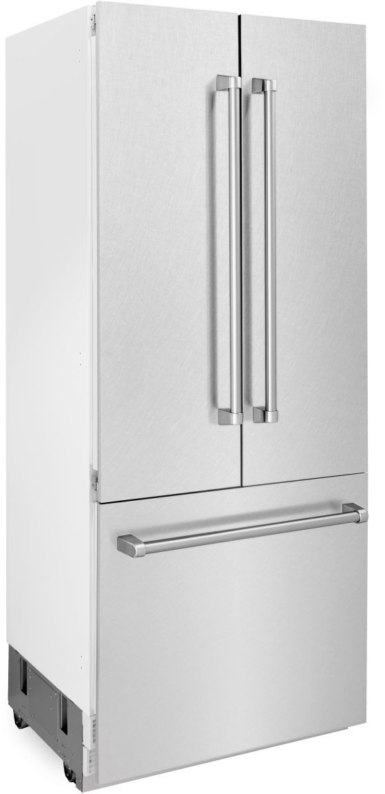 ZLINE 36" 19.6 Cu. Ft. Satin Stainless Steel Built-In French Door Refrigerator-2