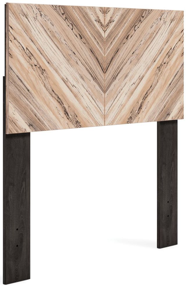 Signature Design by Ashley® Piperton 5-Piece Two-Tone Brown/Black Twin Panel Headboard Bedroom Set-1
