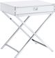 Elements International Evie White Nightstand-0