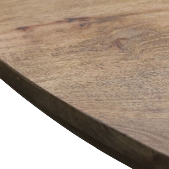 Harp & Finial® Malec Brown Dining Table with Black Base -1