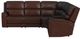 Flexsteel® Oasis Truffle Leather Power Sectional with Custom Layout Options-3