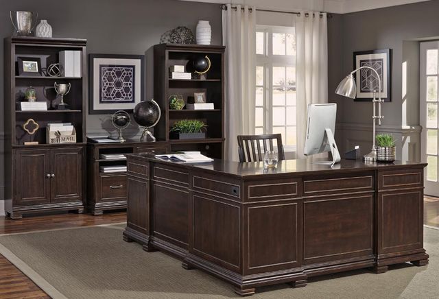 aspenhome® Weston Brown Ale 66" Desk for a Return-1