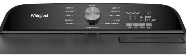 Whirlpool® 7.0 Cu. Ft. Volcano Black Front Load Gas Dryer with Moisture Sensor-3