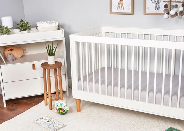 BEDGEAR® Hyper-Wool Performance® Light Gray Crib Fitted Sheet-1