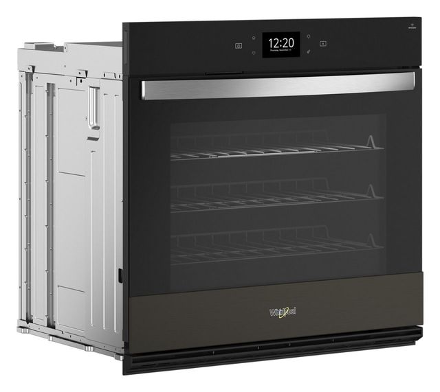 Whirlpool® 30" PrintShield™ Black Stainless Steel Single Electric Wall Oven-1