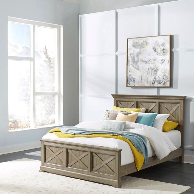 Homestyles® Mountain Lodge 3-Piece Gray Queen Bedroom Set-3