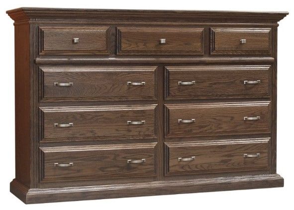 Wolfcraft Furniture McKinley Brown 9-Drawer Dresser-0