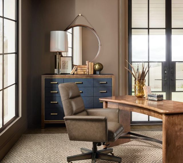 Hooker® Furniture Melange Geneva Navy Blue/Walnut Accent Drawer Chest-1
