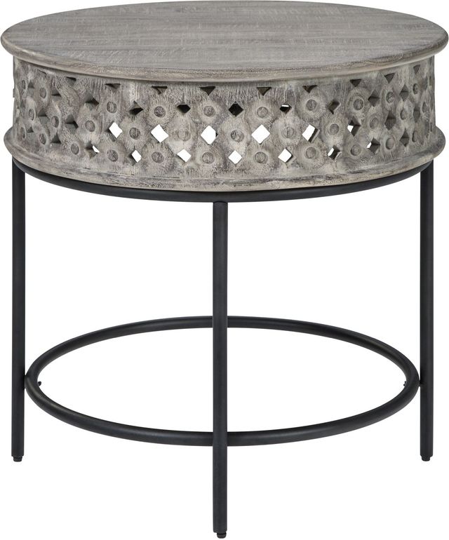 Signature Design by Ashley® Rastella 3-Piece Gray/Black Living Room Table Set-2