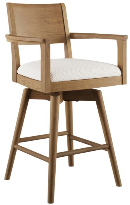 Jofran Inc. Axis Sable Panel Back Swivel Counter Stool-0