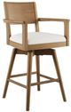 Jofran Inc. Axis Sable Panel Back Swivel Counter Stool-0