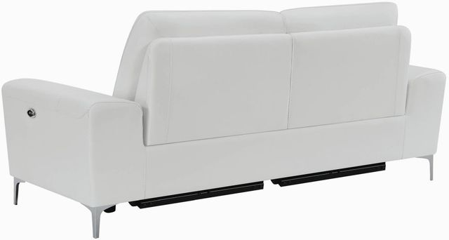 Coaster® Largo Upholstered Power White Sofa-3