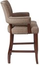 Olliix by Madison Park Brown Dawson Arm 26‘’ Counter Stool-2
