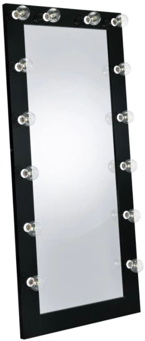 Coaster® Zayan Glossy Black Floor Mirror-0
