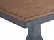 Legends Home Americana Brown Dining Table with Corduroy Blue Base-1