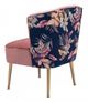 Zuo® Tina Pink, Gold & Foliage Print Accent Chair-4