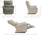 La-Z-Boy® Rowan Mushroom Power Rocking Recliner with Headrest and Lumbar-2