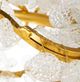 A & B Home Clear/Gold Chandelier-3
