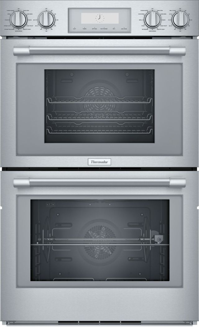 Thermador® Professional 30" Stainless Steel Double Steam Oven -0